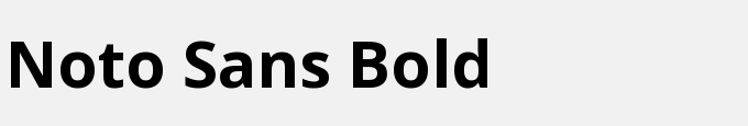 Noto Sans Bold