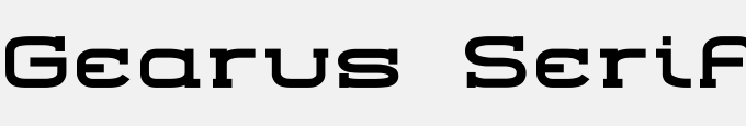 Gearus Serif Heavy