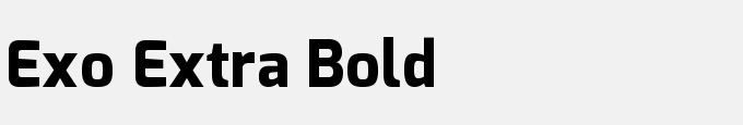 Exo Extra Bold