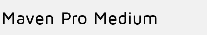 Maven Pro Medium