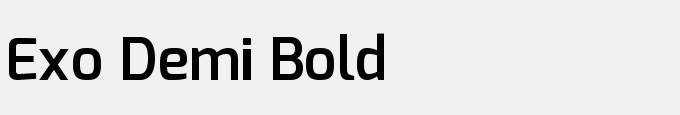 Exo Demi Bold