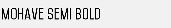 Mohave Semi Bold