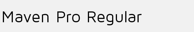 Maven Pro Regular