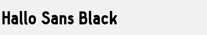 Hallo Sans Black