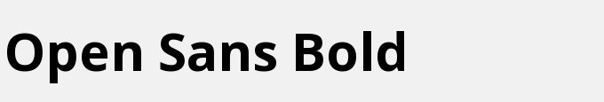 Open Sans Bold