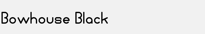Bowhouse Black
