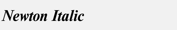 Newton Italic