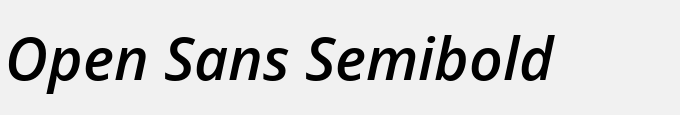 Open Sans Semibold