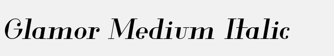 Glamor Medium Italic