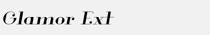 Glamor Extended Italic