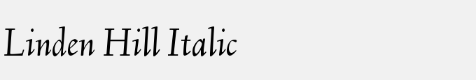 Linden Hill Italic