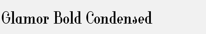 Glamor Bold Condensed