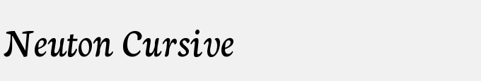 Neuton Cursive