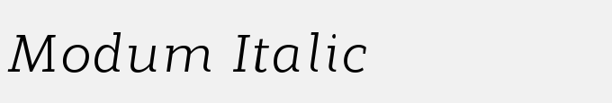 Modum Italic