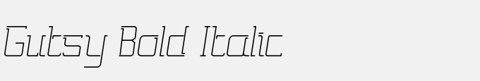 Gutsy Bold Italic