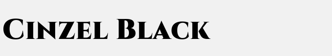 Cinzel Black