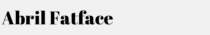 Abril Fatface