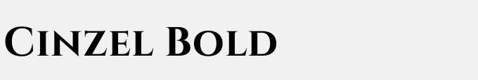 Cinzel Bold