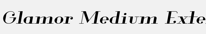 Glamor Medium Extended Italic