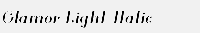 Glamor Light Italic