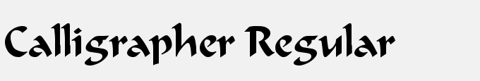 Calligrapher Regular