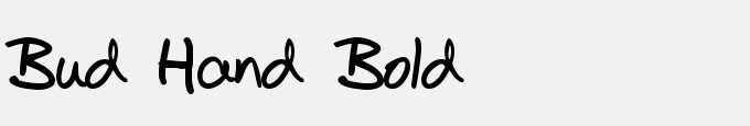 Bud Hand Bold