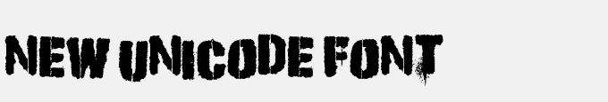 New Unicode Font