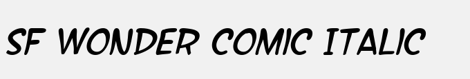 SF Wonder Comic Italic