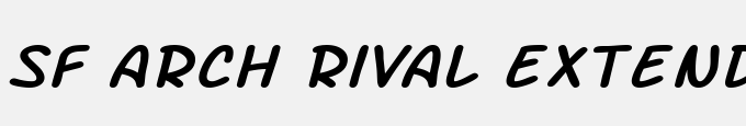 SF Arch Rival Extended Italic