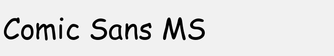 Comic Sans MS