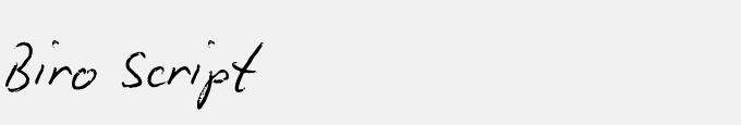 Biro Script