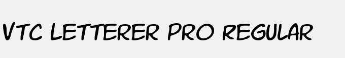 VTC Letterer Pro Regular