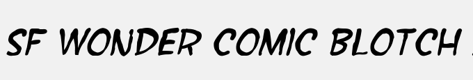 SF Wonder Comic Blotch Italic