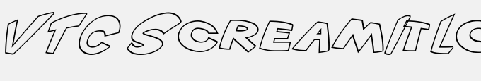 VTC Scream It Loud Outline Italic