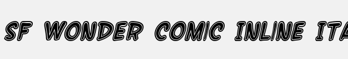 SF Wonder Comic Inline Italic