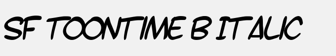 SF Toontime B Italic