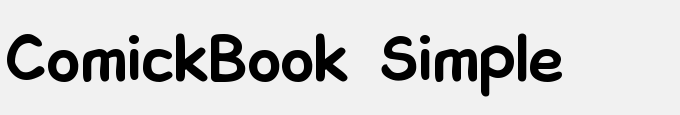 Comick Book Simple