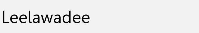 Leelawadee