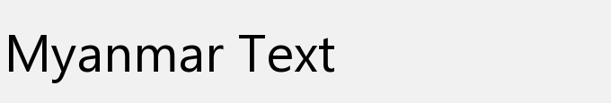 Myanmar Text