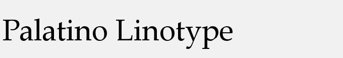 Palatino Linotype