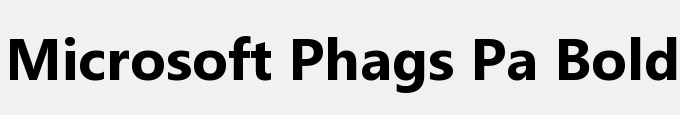 Microsoft Phags Pa Bold