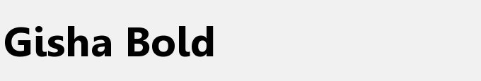 Gisha Bold