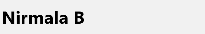 Nirmala B