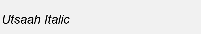 Utsaah Italic