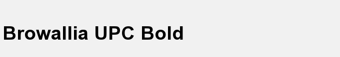Browallia UPC Bold