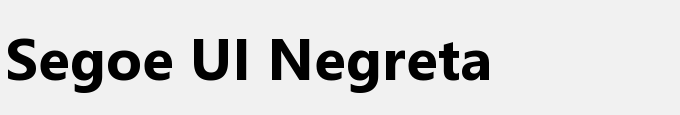 Segoe UI Negreta