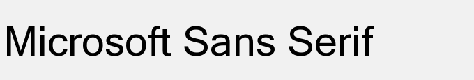 Microsoft Sans Serif