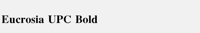 Eucrosia UPC Bold