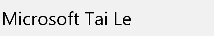 Microsoft Tai Le