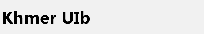 Khmer UI Bold